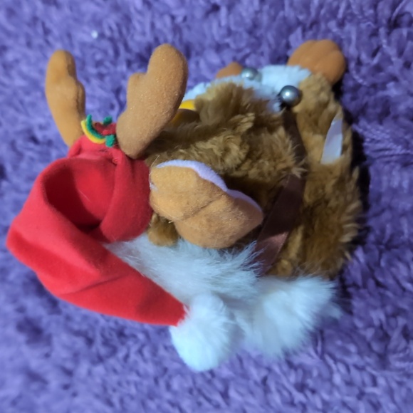 Vintage Reindeer Santa Hat Furby Tiger Toys 1999 Non Working - Picture 4 of 9